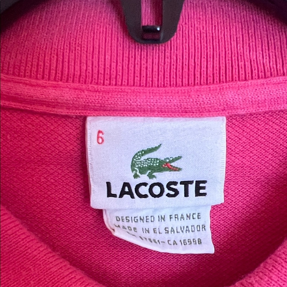 Lacoste Pink Polo Shirt - Picture 2 of 5